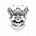 mario tattoo design idea