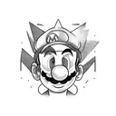 mario tattoo design idea