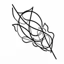 flower and vines that forms a regression to the mean graph tattoo design idea
