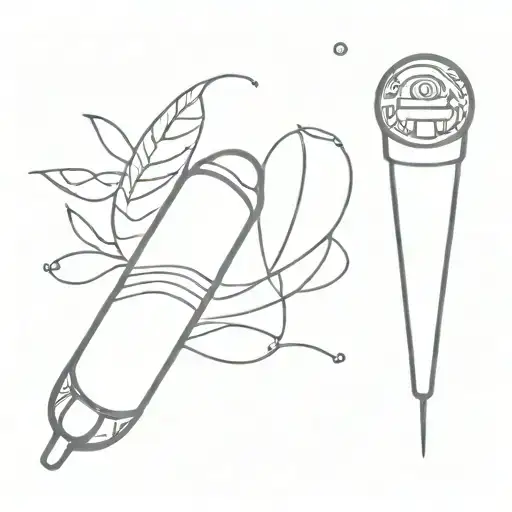 joint and ecstasy pill tattoo design idea