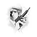 If I had a gun Noel Gallagher  tattoo design idea
