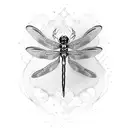 dragonfly wing tattoo design idea