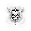 Dracula tattoo design idea