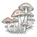 i need a tattoo which represents life when we pop psychedelic mushrooms tattoo design idea