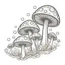 i need a tattoo which represents life when we pop psychedelic mushrooms tattoo design idea