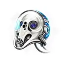 giger astronaut tool tattoo design idea