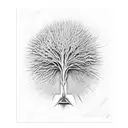  rocket giger tree tattoo design idea