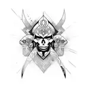 warrior overthinker tattoo design idea