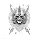 warrior overthinker tattoo design idea