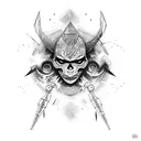 warrior overthinker tattoo design idea