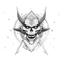 warrior overthinker tattoo design idea