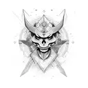 warrior overthinker tattoo design idea