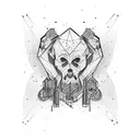 masculine overthinker tattoo design idea