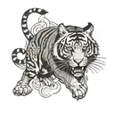 Bengal tiger tattoo design idea