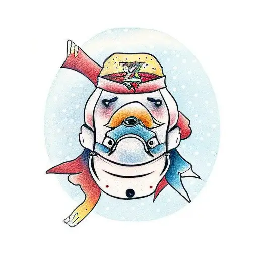 snowboarder tattoo design idea