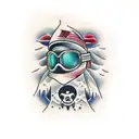 snowboarder tattoo design idea