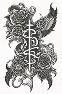 prayers written out  tattoo design idea