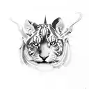 A culinary masterpiece infused with elements of fantasy and nature tattoo design idea