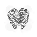 heart with wife name tattoo design idea