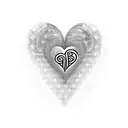 heart with wife name tattoo design idea