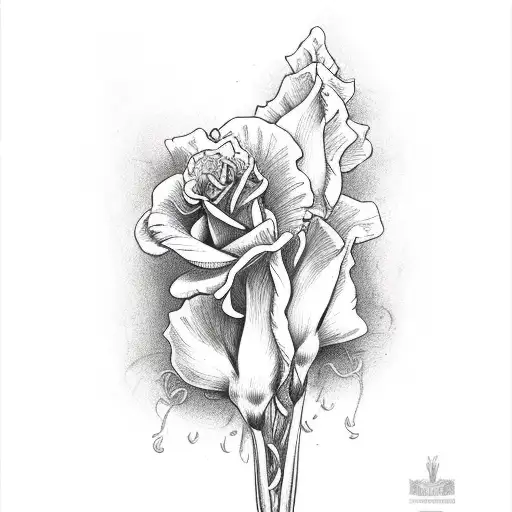 jackalope calevara roses gladiolus Mexican Hopi Irish design tattoo design idea