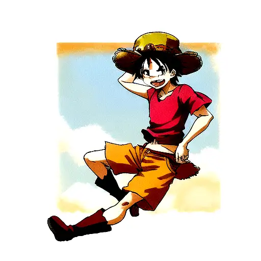 Luffy tattoo design idea