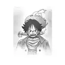 Luffy tattoo design idea