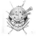 Luffy tattoo design idea