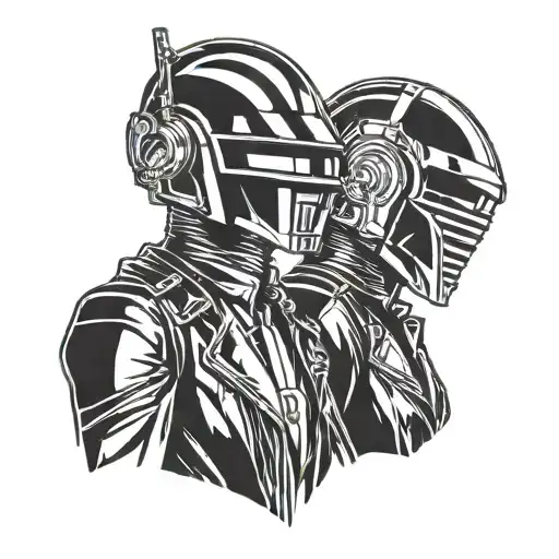 Daft punk rock inspired tattoo design tattoo design idea