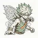 bakugo deku tattoo design idea