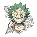 bakugo deku tattoo design idea