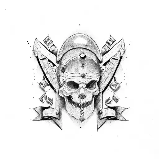 prison and biker life tattoo design idea