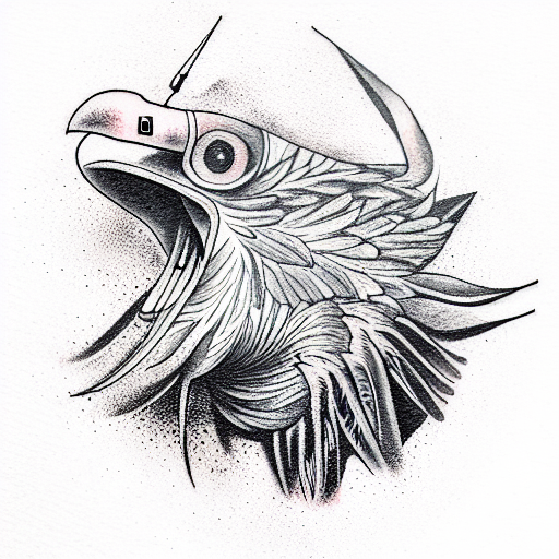 vulture  tattoo design idea
