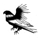 buzzard  tattoo design idea
