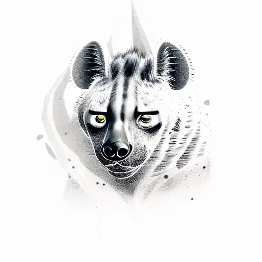 Hyena tattoo design idea