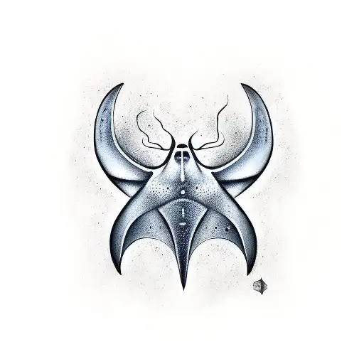 manta ray oroborus tattoo design idea