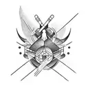 tattoo ideas for siblings that combines things - love for travel, love for cooking and love for each other tattoo design idea