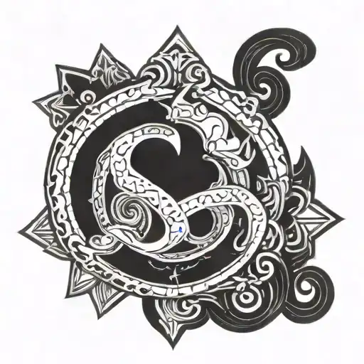 sigma female symbol made tattoo design idea