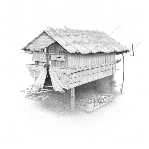 potato farm tattoo design idea