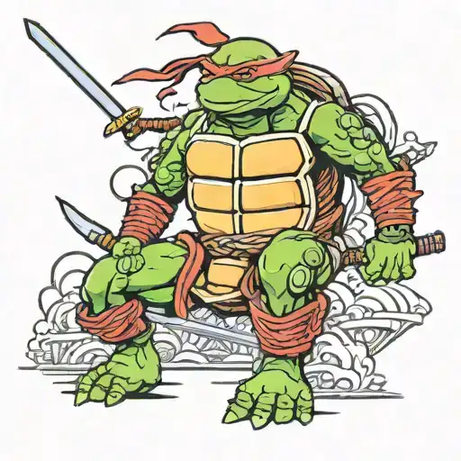 the ninja turtle last ronin tattoo design idea
