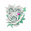 Spider with roses and a snake tattoo design idea