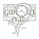 When the time is right, God will make it happen  tattoo design idea
