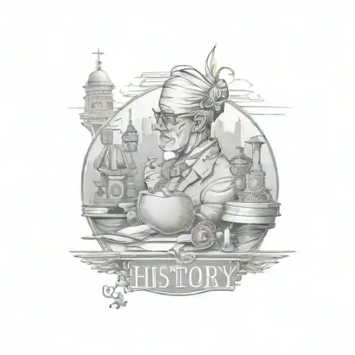 history teacher  tattoo design idea