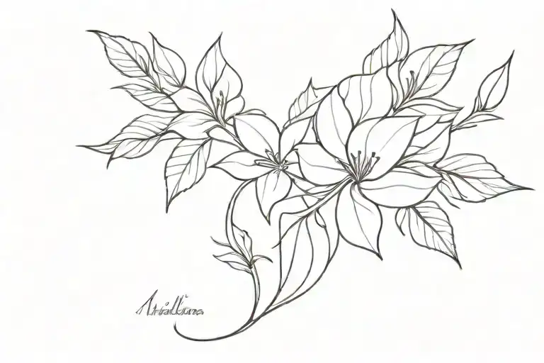 Aesthetic tattoo design idea