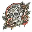 rock'n'roll tattoo design idea