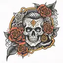 rock'n'roll tattoo design idea