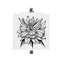 flower spine tattoo with the names Kian, Ellowene, Kiki, Daynia, Dannae and Brit, on it  tattoo design idea