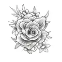 flower spine tattoo with the names Kian, Ellowene, Kiki, Daynia, Dannae and Brit, on it  tattoo design idea