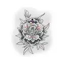 flower spine tattoo with the names Kian, Ellowene, Kiki, Daynia, Dannae and Brit, on it  tattoo design idea