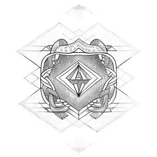 small Invictus text with a classy art tattoo design idea